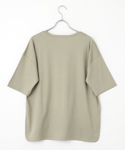 LOGEMENT DE CLAIRE / ロジュモンドクレール カットソー | サイドスリットクルーネックプルオーバー | 詳細2