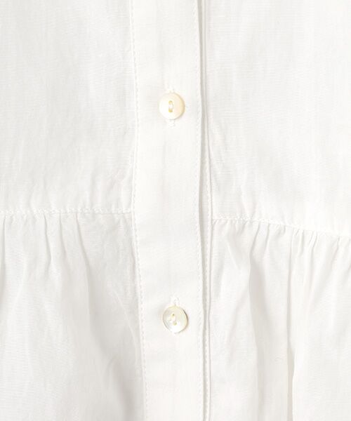 LOGEMENT DE CLAIRE / ロジュモンドクレール シャツ・ブラウス | 【テンセル綿麻ローン切替ギャザーシャツ】 | 詳細1
