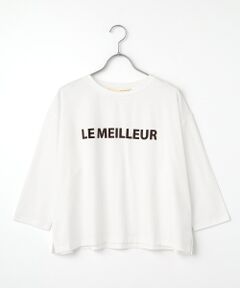 LOGEMENT DE CLAIRE / ロジュモンドクレール カットソー | 【フロッキーロゴプリントTシャツ】