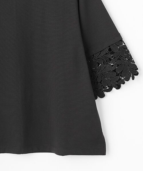 LOGEMENT DE CLAIRE / ロジュモンドクレール カットソー | 【ケミカルレース切替スリーブプルオーバー】 | 詳細3