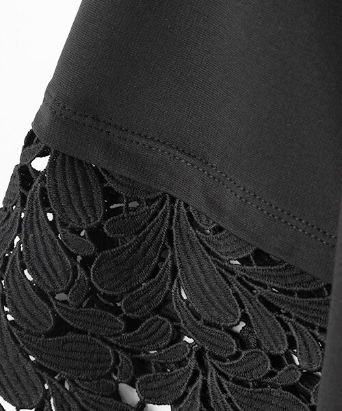 LOGEMENT DE CLAIRE / ロジュモンドクレール カットソー | 【ケミカルレース切替スリーブプルオーバー】 | 詳細4