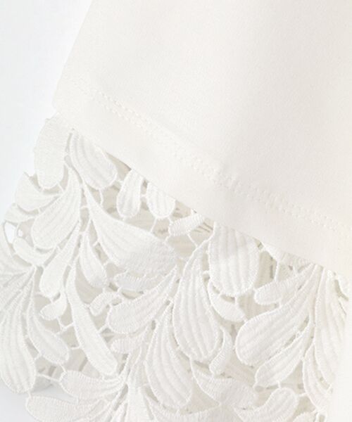 LOGEMENT DE CLAIRE / ロジュモンドクレール カットソー | 【ケミカルレース切替スリーブプルオーバー】 | 詳細5