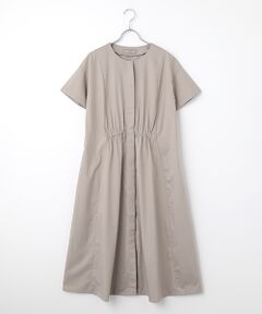 LOGEMENT DE CLAIRE / ロジュモンドクレール ロング・マキシ丈ワンピース | フロントギャザーシャツワンピース