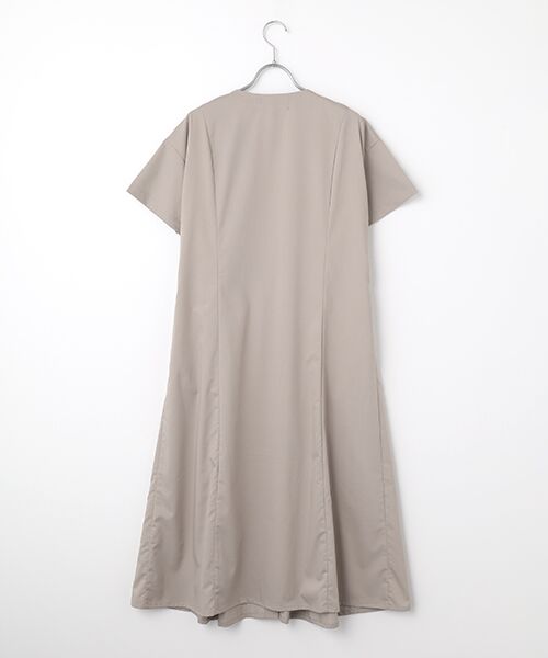 LOGEMENT DE CLAIRE / ロジュモンドクレール ロング・マキシ丈ワンピース | フロントギャザーシャツワンピース | 詳細3