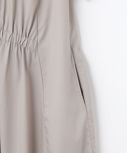 LOGEMENT DE CLAIRE / ロジュモンドクレール ロング・マキシ丈ワンピース | フロントギャザーシャツワンピース | 詳細5