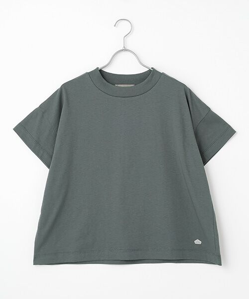LOGEMENT DE CLAIRE / ロジュモンドクレール カットソー | モックネックショートスリーブTシャツ（グリーン系その他）