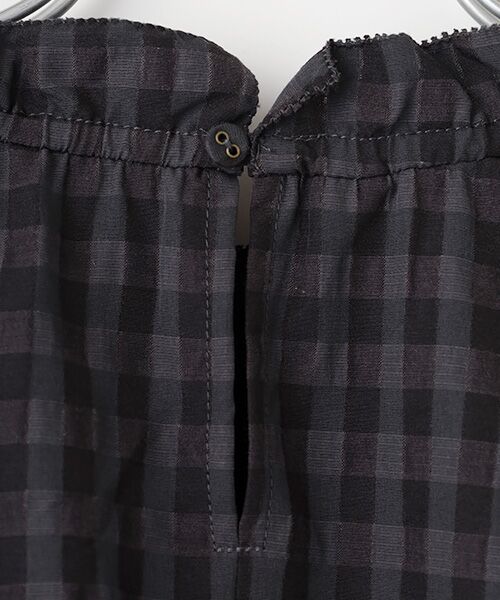 LOGEMENT DE CLAIRE / ロジュモンドクレール シャツ・ブラウス | 【シャドーギンガムサッカースタンドフリルブラウス】 | 詳細4