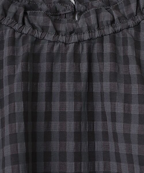 LOGEMENT DE CLAIRE / ロジュモンドクレール シャツ・ブラウス | 【シャドーギンガムサッカースタンドフリルブラウス】 | 詳細5