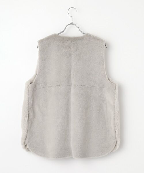 LOGEMENT DE CLAIRE / ロジュモンドクレール ベスト | 【エコファーチュニックZIPベスト】 | 詳細1