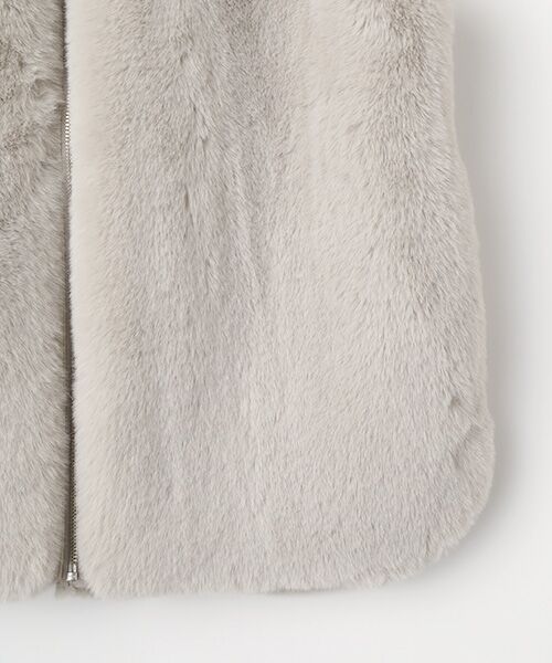 LOGEMENT DE CLAIRE / ロジュモンドクレール ベスト | 【エコファーチュニックZIPベスト】 | 詳細3