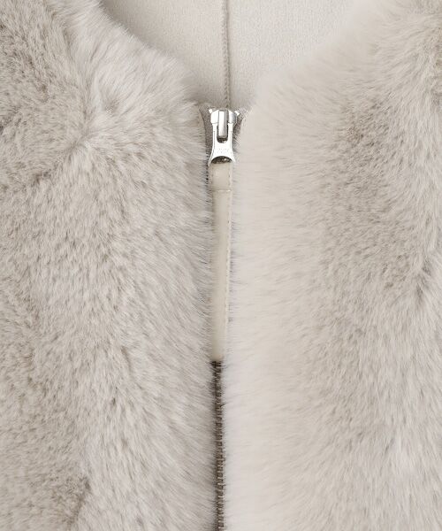 LOGEMENT DE CLAIRE / ロジュモンドクレール ベスト | 【エコファーチュニックZIPベスト】 | 詳細5