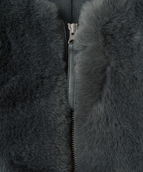 LOGEMENT DE CLAIRE / ロジュモンドクレール ベスト | 【エコファーチュニックZIPベスト】 | 詳細6