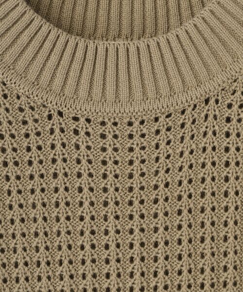 LOGEMENT DE CLAIRE / ロジュモンドクレール ベスト | 【コットンアクリル変わり編みクルーベスト】 | 詳細5