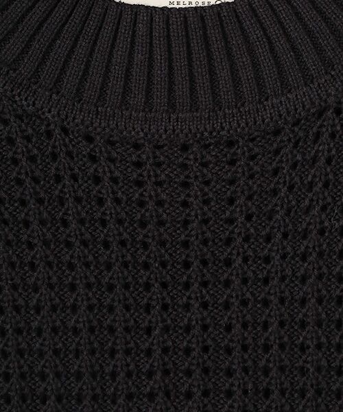 LOGEMENT DE CLAIRE / ロジュモンドクレール ベスト | 【コットンアクリル変わり編みクルーベスト】 | 詳細6