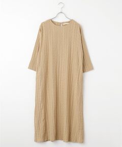 LOGEMENT DE CLAIRE / ロジュモンドクレール ロング・マキシ丈ワンピース | 【カットジャガードロングワンピース】