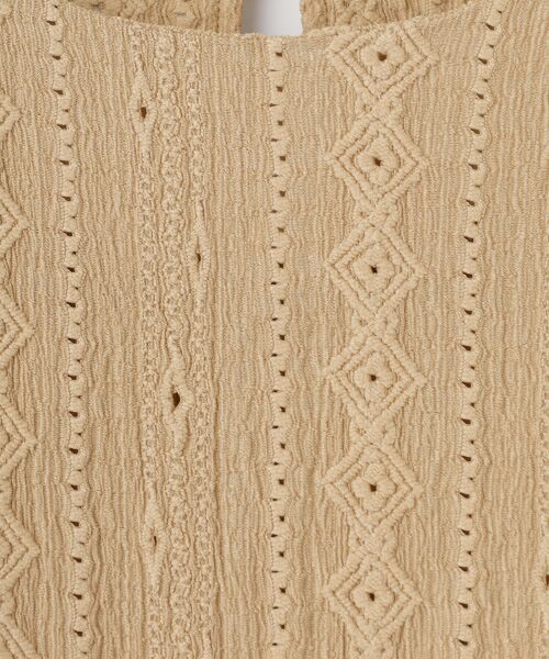 LOGEMENT DE CLAIRE / ロジュモンドクレール ロング・マキシ丈ワンピース | 【カットジャガードロングワンピース】 | 詳細1