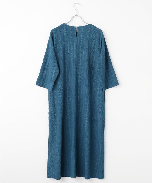 LOGEMENT DE CLAIRE / ロジュモンドクレール ロング・マキシ丈ワンピース | 【カットジャガードロングワンピース】 | 詳細2