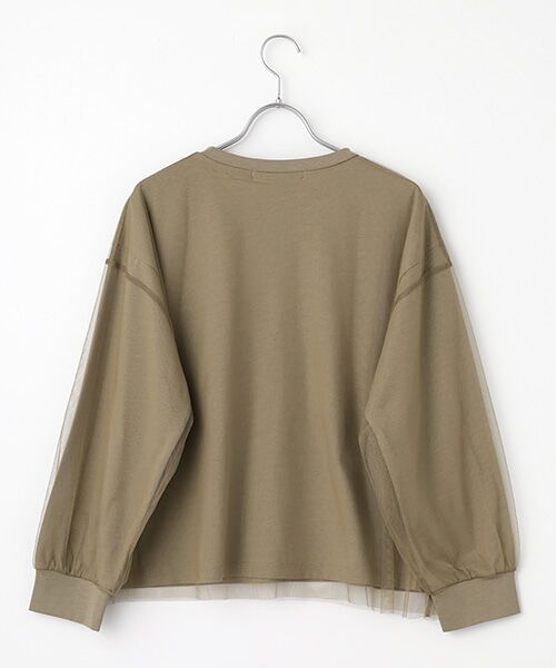 LOGEMENT DE CLAIRE / ロジュモンドクレール カットソー | 【コットン天竺×ソフトチュールカットプル】 | 詳細2