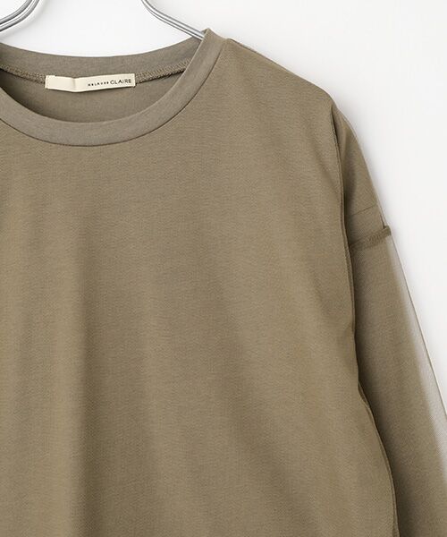 LOGEMENT DE CLAIRE / ロジュモンドクレール カットソー | 【コットン天竺×ソフトチュールカットプル】 | 詳細3