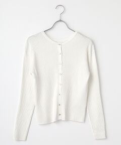 LOGEMENT DE CLAIRE / ロジュモンドクレール カーディガン・ボレロ | 【ワイドリブラウンドネック2WAYカーディガン】