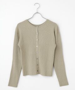 LOGEMENT DE CLAIRE / ロジュモンドクレール カーディガン・ボレロ | 【ワイドリブラウンドネック2WAYカーディガン】