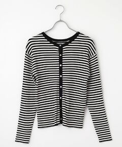 LOGEMENT DE CLAIRE / ロジュモンドクレール カーディガン・ボレロ | 【ワイドリブラウンドネック2WAYカーディガン】