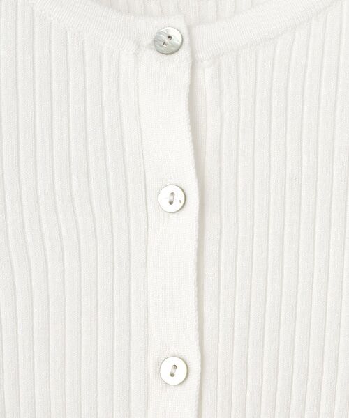 LOGEMENT DE CLAIRE / ロジュモンドクレール カーディガン・ボレロ | 【ワイドリブラウンドネック2WAYカーディガン】 | 詳細1