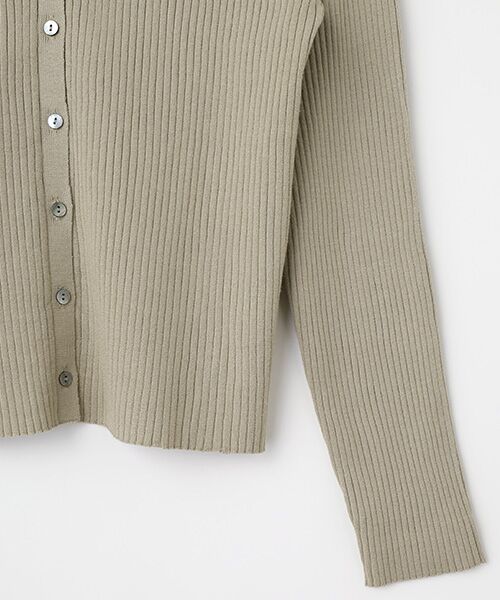 LOGEMENT DE CLAIRE / ロジュモンドクレール カーディガン・ボレロ | 【ワイドリブラウンドネック2WAYカーディガン】 | 詳細4