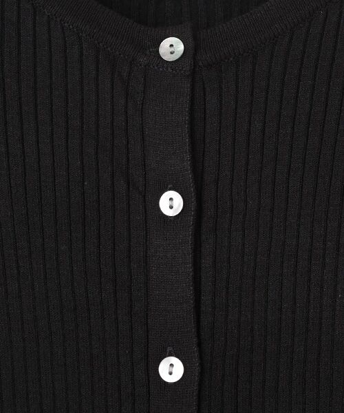 LOGEMENT DE CLAIRE / ロジュモンドクレール カーディガン・ボレロ | 【ワイドリブラウンドネック2WAYカーディガン】 | 詳細6