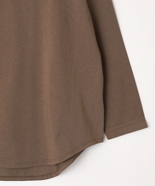 LOGEMENT DE CLAIRE / ロジュモンドクレール Tシャツ | 定番ラウンドヘムロングTシャツ | 詳細3