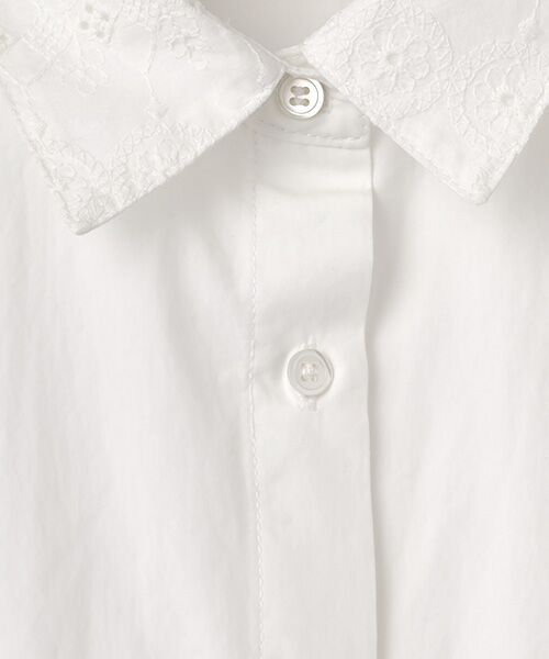 LOGEMENT DE CLAIRE / ロジュモンドクレール シャツ・ブラウス | 【コットンテンセルブロードレース衿シャツ】 | 詳細1