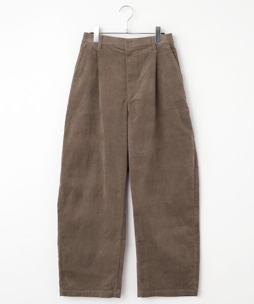 LOGEMENT DE CLAIRE / ロジュモンドクレール その他パンツ | 【マイクロコールカーヴィーパンツ】（ブラウン）