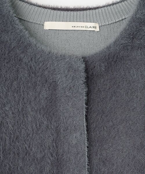 LOGEMENT DE CLAIRE / ロジュモンドクレール カーディガン・ボレロ | 【ダブルフェイスフェザーノーカラーカーディガン】 | 詳細1