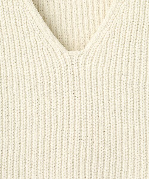 LOGEMENT DE CLAIRE / ロジュモンドクレール ベスト | 【モール糸Vネックベスト】 | 詳細1