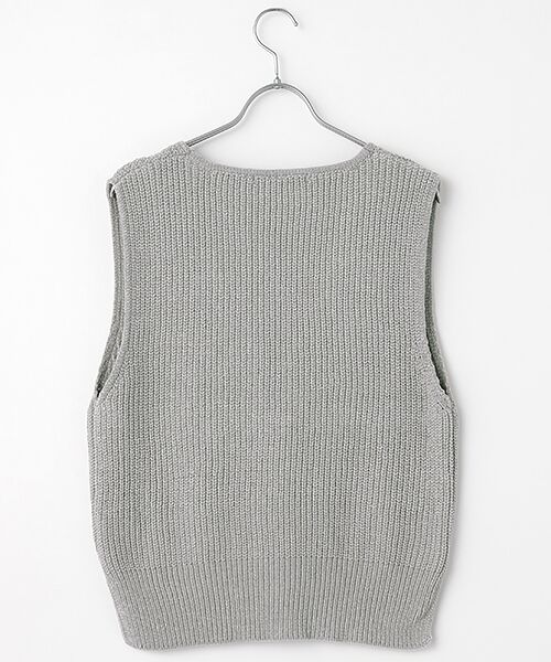 LOGEMENT DE CLAIRE / ロジュモンドクレール ベスト | 【モール糸Vネックベスト】 | 詳細2