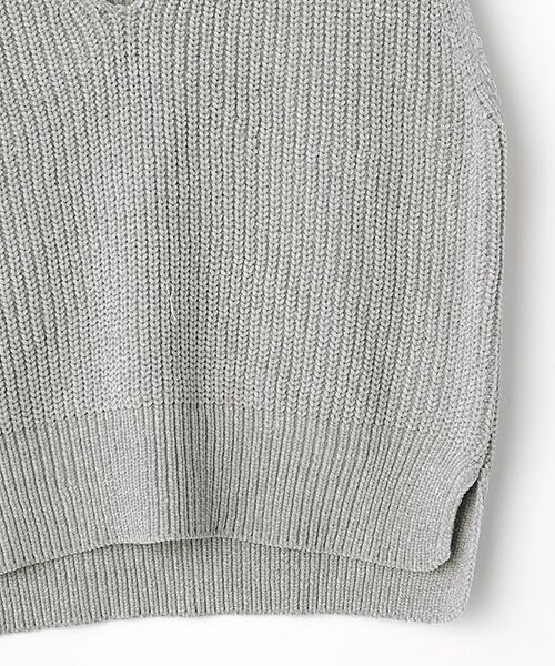 LOGEMENT DE CLAIRE / ロジュモンドクレール ベスト | 【モール糸Vネックベスト】 | 詳細4