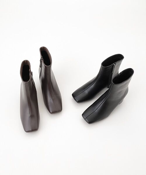 LOGEMENT DE CLAIRE / ロジュモンドクレール ブーツ（ショート丈） | 【スクエアートゥショートブーツ】 | 詳細7