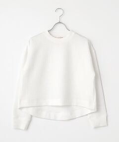 LOGEMENT DE CLAIRE / ロジュモンドクレール カットソー | 【ワッフルクロプドクルーネックカットプルオーバー】