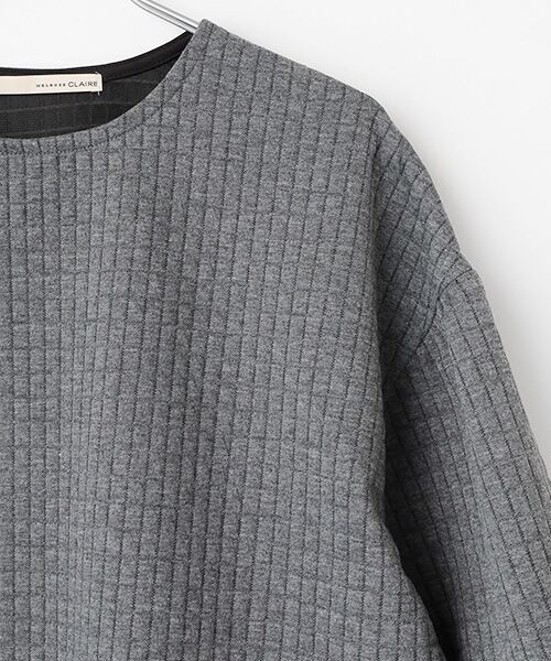 LOGEMENT DE CLAIRE / ロジュモンドクレール カットソー | 【スクエアキルトプルオーバー】 | 詳細3