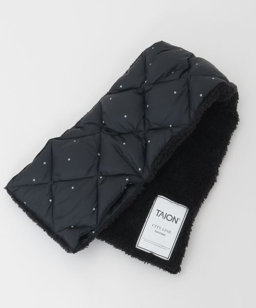 LOGEMENT DE CLAIRE / ロジュモンドクレール マフラー・ショール・スヌード・ストール | 《別注》【TAION/タイオン】ドットプリントリバーシブルマフラー | 詳細4