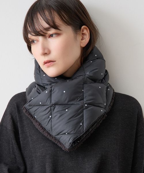 LOGEMENT DE CLAIRE/ロジュモンドクレール 《別注》【TAION/タイオン】ドットプリントリバーシブルマフラー ドット FREE LOGEMENT DE CLAIRE/ロジュモンドクレール 《別注》【TAION/タイオン】ドットプリントリバーシブルマフラー ドット FREE