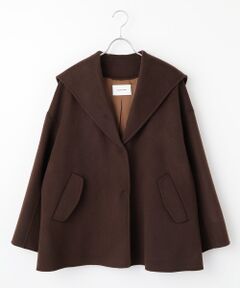 LOGEMENT DE CLAIRE / ロジュモンドクレール その他アウター | 【LOURMARIN】セーラーカラーミドルコート