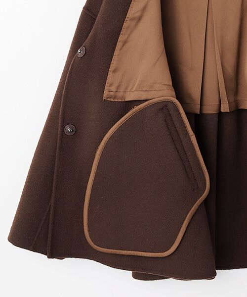 LOGEMENT DE CLAIRE / ロジュモンドクレール その他アウター | 【LOURMARIN】セーラーカラーミドルコート | 詳細4