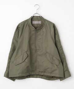 ナイロンドロストジップアップブルゾン