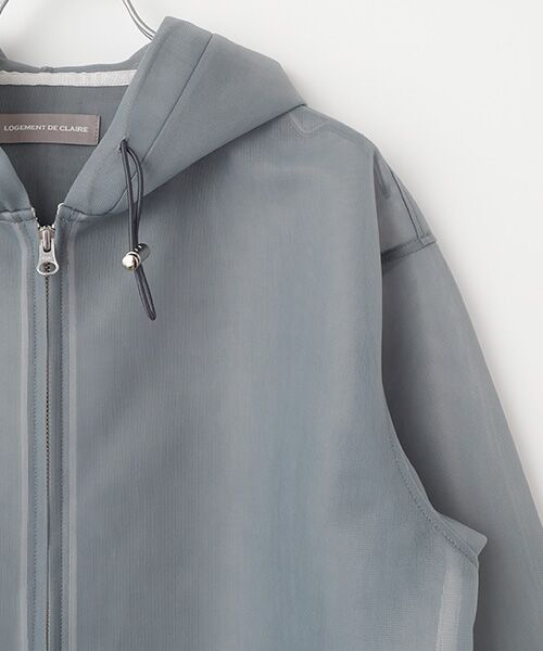 LOGEMENT DE CLAIRE / ロジュモンドクレール その他アウター | シースルージップアップパーカー | 詳細2