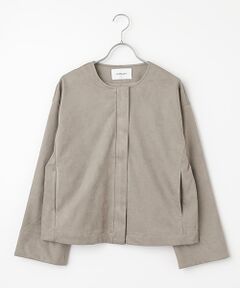 LOGEMENT DE CLAIRE / ロジュモンドクレール ブルゾン | 【LOURMARIN】クルーネック9分丈ブルゾン