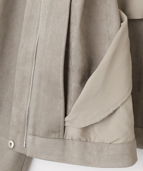 LOGEMENT DE CLAIRE / ロジュモンドクレール ブルゾン | 【LOURMARIN】クルーネック9分丈ブルゾン | 詳細4