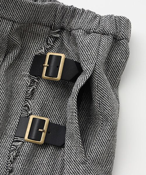 LOGEMENT DE CLAIRE / ロジュモンドクレール ロング・マキシ丈スカート | 【LOURMARIN】ラップ風プリーツスカート | 詳細4