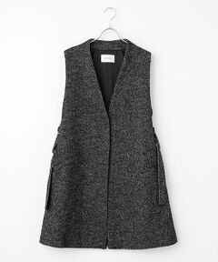 LOGEMENT DE CLAIRE / ロジュモンドクレール ベスト | 【LOURMARIN】ベルト付きロングジレ