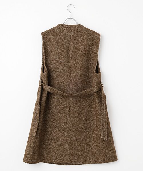 LOGEMENT DE CLAIRE / ロジュモンドクレール ベスト | 【LOURMARIN】ベルト付きロングジレ | 詳細1